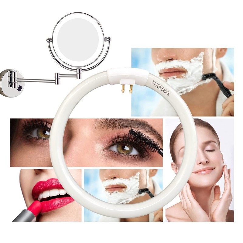 Goandwin 12W T4 Replacement Bulb for Conair Makeup Mirror, 5.5’’