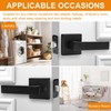 10 Pack Passage Door Handles Matte Black Door Knobs, Interior