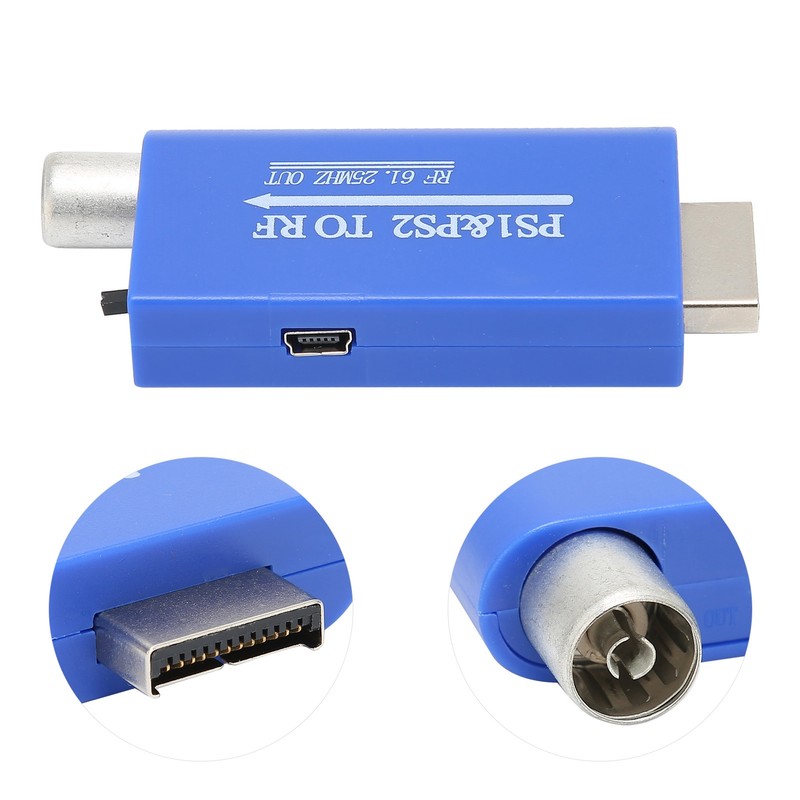 For PS1/2 to RF Adapter TV RF Signal Conveter for