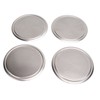 4PCS Door Speaker Grille Cover Round Aluminium Alloy Replacement for