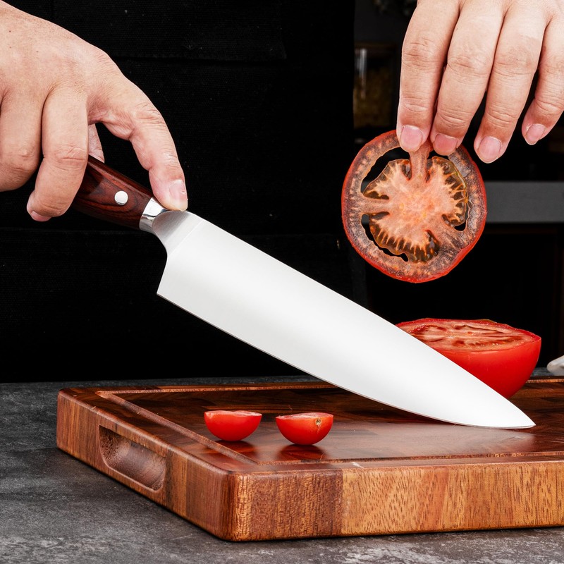 8 Inch Forged Chef Knife, 15° High Carbon Stainless Steel