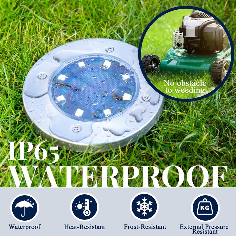 SOLPEX Solar Ground Lights, 16 Pack Solar Lights Outdoor Waterproof,