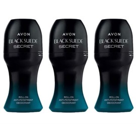 3x Black Suede Roll-on anti-antiperspirant Deodorants For Men 50ml(150ml)