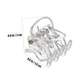 Gatuida 36 Pcs Chunky Jaw Clips for Women Transparent Mini Hair Claws Hair Accessories for Stylish Hairstyles Durable Plastic Clamps for Everyday Use