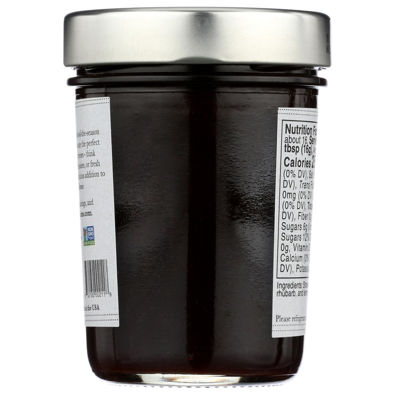 Bonnie's Jams, Strawberry Rhubarb Jam, 8.75 Ounce