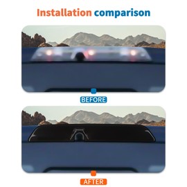 JeCar Smoked Third Brake Light Cover Trim Guard for 2021+ Ford F150 Raptor