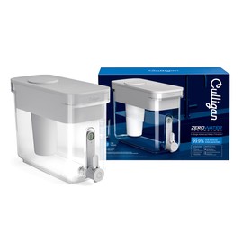 Culligan with ZeroWater Technology 32-Cup Water Filter Dispenser – Includes 5-Stage Advanced Water Filter, Certified to Reduce Lead, Total PFAS (Forever Chemicals), Mercury, Fluoride, and Chlorine