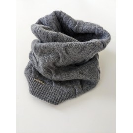 Frost Hats 90% Merino Wool 10% Cashmere Cable Knit Neck Warmer Neck Gaiter Snood MRW893 (Grey)