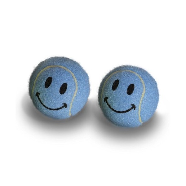 Pre-Cut Walker Glide Balls - 15 Colors & Styles (Smiley - Blue)