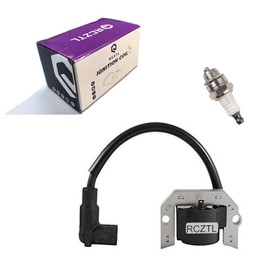 RCZTL Ignition Coil 21171-7035 with Spark Plug Compatible with John Deere #MIA11064 Replace Kawasaki Engine EZGO GAS GOLF CART 2008-UP RXV 603573