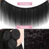 Kinky Straight Bundles Human Hair 16 18 20 Inch Yaki