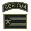 Puerto Rico State Flag Boricua Patch [2PC Bundle - Hook
