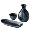 Dolce duo KY-1795 Ochoko Tokkuri Tokkuri Snack Plate, 3-Piece Set,