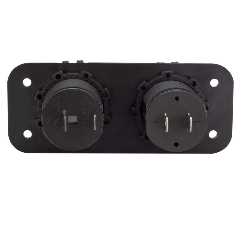 Marine Grade RV Dual USB & 12V Power Socket (2