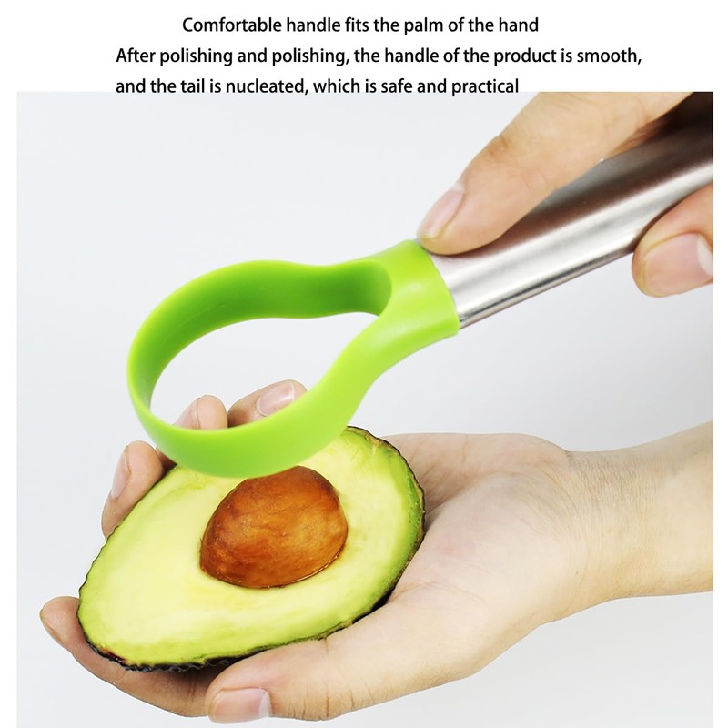 RUIENGCOMM Avocado Separator Stainless Steel Avocado Slicer Avocado Peeler Avocado