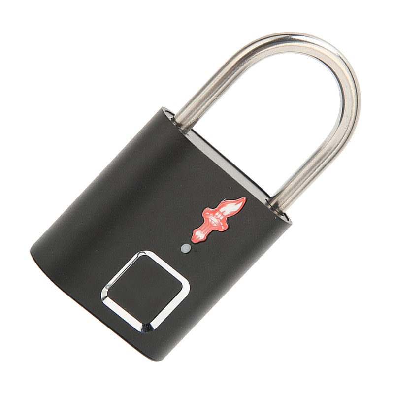Fingerprint Padlock Biological Recognition Aluminium Alloy USB Rechargeable Support 10