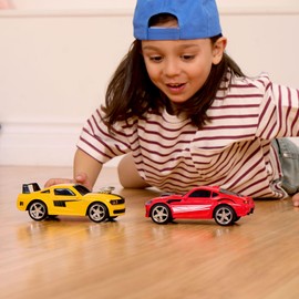 Driven by Battat – Toy Race Car Set – Push & Go Race Cars – Race Car 2-Pack – Lights & Sounds – 3 Years + – Sports Cars Blitz & Speed Rush