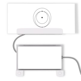 Starlink Gen 3 Router Mount with Power Supply Brackets Metal Wall Mount Kit for Starlink Standard V3 Router Wall Mounting Set for RVs,Boats,Home,Office White