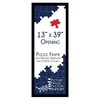 (1) -13x39-1.25" Flat Black Profile - Puzzle Frame - Hanging