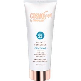 CosmoSun by Cosmopolitan SPF 55+ Mineral Sunscreen - Broad Spectrum, Reef Safe, Water Resistant Formula 6.76oz.