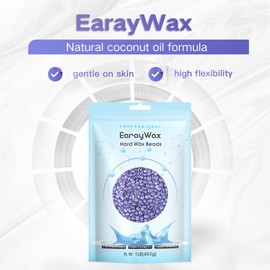 Earaywax 450g Wax Beads for Face, Eyebrows, Arms, Legs and Brazilian Waxing, All Skin Types