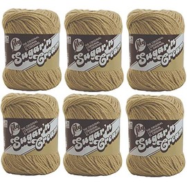 Lily Sugarn Cream Yarn Bulk Buyolids (6-Pack) Jute 102001-82