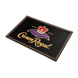 Crown Royal Bar Mats for Countertop - 18x12 Inches, Bar Accessory with Iconic Crown Logo for Home Bars