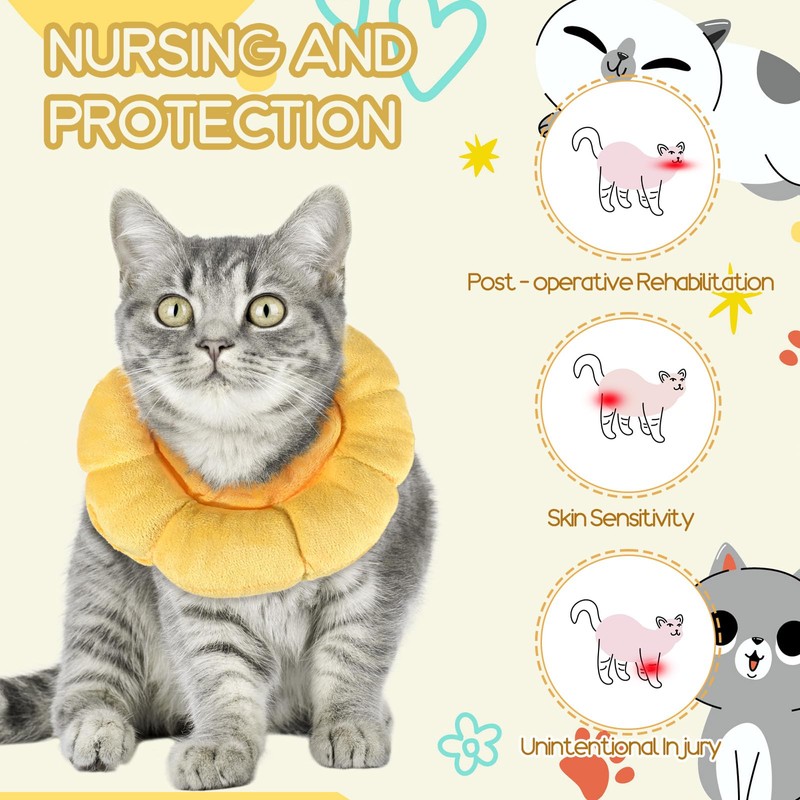 Soft Dog Cone Collar, Dog Cones After Surgery Soft, Flower