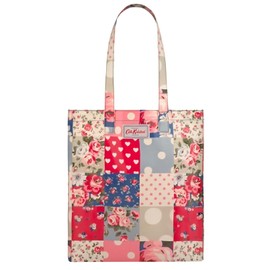Cath Kidston Oilcloth Royal Blue Patchwork Large Open Carryall Bag Tote Handbag