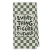 Sage Green Inspirational Kitchen Hand Towels 16x24 Inch