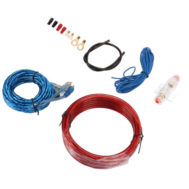 8 Gauge Car Amplifier Wiring Kit with Amp Power Cable
