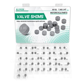 KLWZH 7.48mm Adjustable Valve Shim Kit 1.20mm-3.50mm Thick for Honda NPS50 Ruckus 2003-2014 CRF250 R X 2004-2017/Suzuki GSX-R750 1993-2011/Kawasaki KX250F 2004-2012 NINJA ZX-7R/YZ250F 2001-2012 47pcs