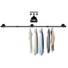 SERENITA 74.5" Super Long Industrial Pipe Clothing Rack 73 inch,