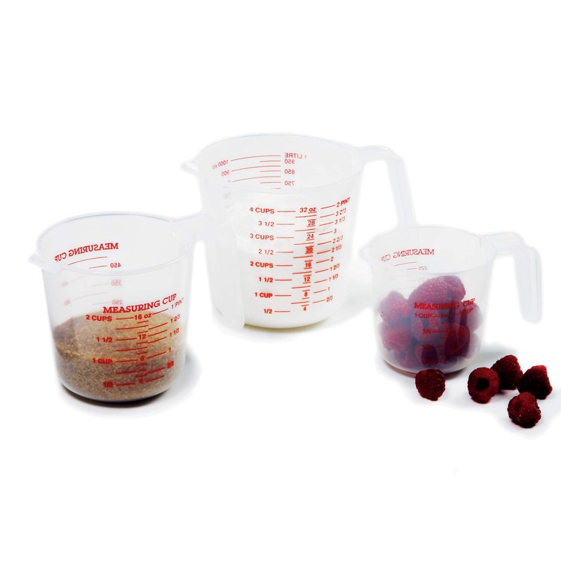 Norpro 4-Cup Capacity Plastic Measuring Cup, Multicolor