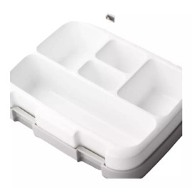 Monzó Lunch Box, Contenedor De Alimentos Para Niños Con Cubierto Color Azul 5 Espacios