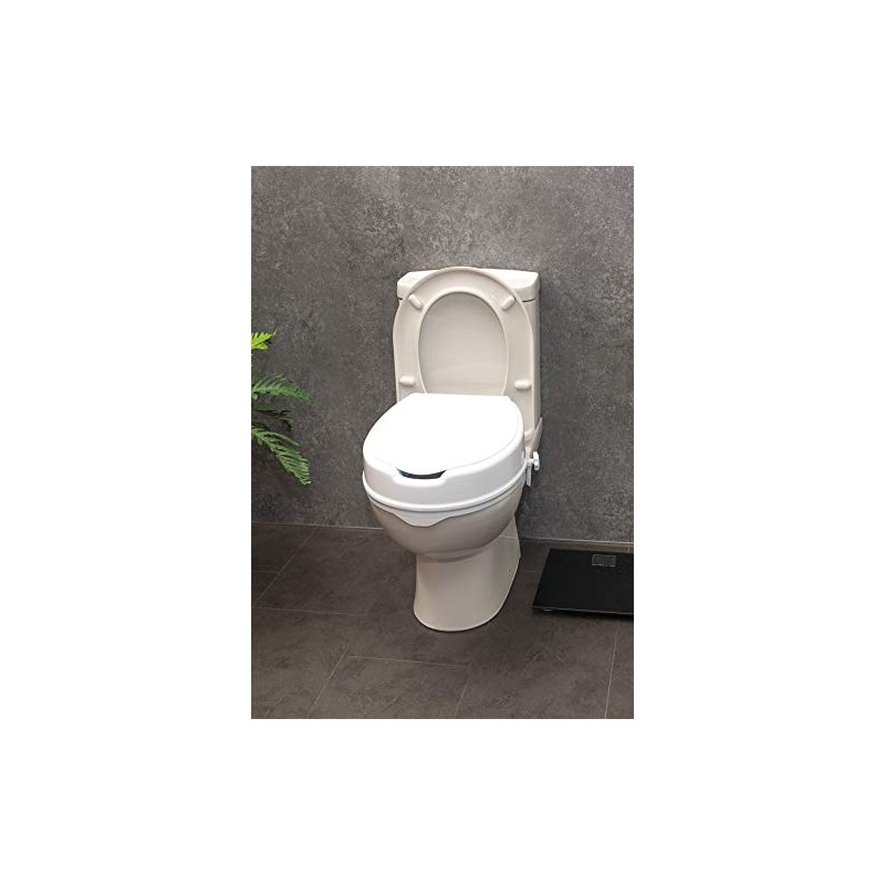 Aidapt Aidapt Raised Toilet Seat with Elevation, Sturdy Comfortable Construction,