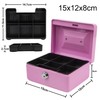 Time to Sparkle Small Lock Box Money Safe with Tray