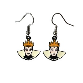 Princess Elsa Snow Whit Birds Encanto Earrings Stud,Sleeping Beauty Maleficent Evil Queen Ear Stud for Women and Men