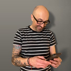 LONDON MOLE EYEWEAR |Spacey Blue Light Blocking Glasses | Cool Blue Blockers | Anti Eyestrain for Screens | Mens Womens Unisex | Gloss Black