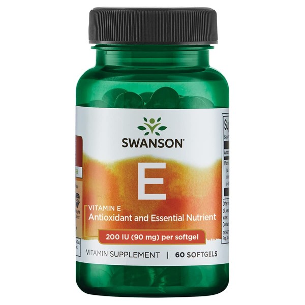 Swanson Vitamin E 200 Iu 200 Iu (90 Milligrams) 60 Sgels