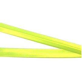 5 m Satin Bias Binding 20 mm Pre-folded Neon