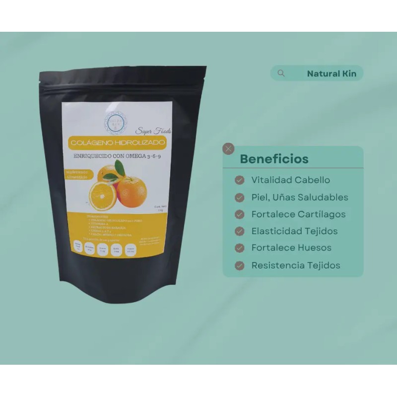 Colágeno Hidrolizado Puro Sabor Naranja