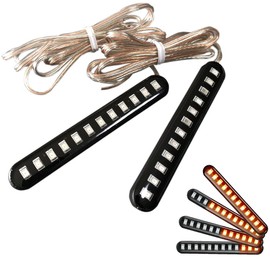 Discover winds Motorcycle, Car, LED Sequential Turn Signal, Flowing Turn Signal, High Brightness, Highly Functional, Waterproof, Easy Installation, Set of 2