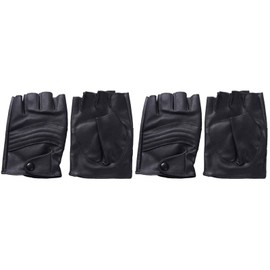 PACKOVE Guantes Negros 2 Pares Guantes Accesorios Alternativos Entrenamiento De Cuero Guantelete De Cuero Hombre Equipos De Fitness Invierno Bike