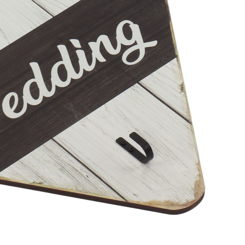 Wood Wedding Picture Frame Key Hook Wall Hanging Decoration Love