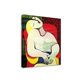 Niwo ART - The Dream,by Pablo Picasso - Oil Painting Reproduction - Giclee Wall Art for Home Decor,Office, Gallery Wrapped, Stretched, Framed Ready to Hang (20"x16"x3/4")