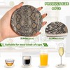 Bar Coaster for Drinks, Coil Woven Coasters Holder Pad 3.94