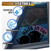 2PCS Kids in Car Sticker Decal, Baby on Board Car