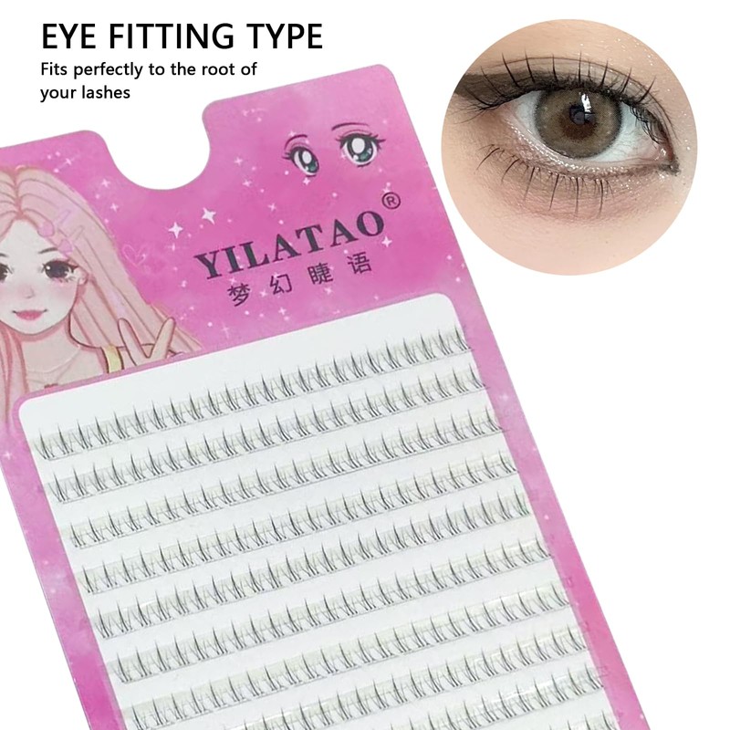 10 Rows Large Capacity False Eyelashes, Lower Eyelashes, Small Flame