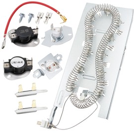 Dryer Heating Element Kit Fit for Whirlpool WED5620HW0 WED5620HW1 WED5620HW2 WED5800BW0 WED5800BC0 WED6120HW1 WED6120HC1 WED5700AC1 WED5700XW0 WED5810BW0